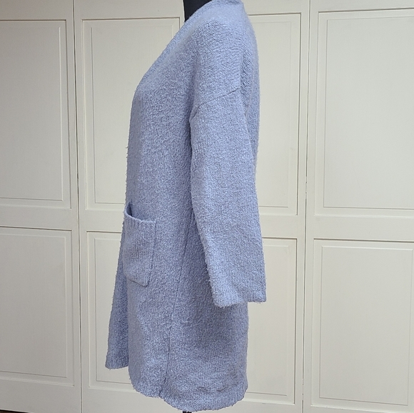 Luna Ivy M/L open front long sleeve blue cardigan - Picture 5 of 6